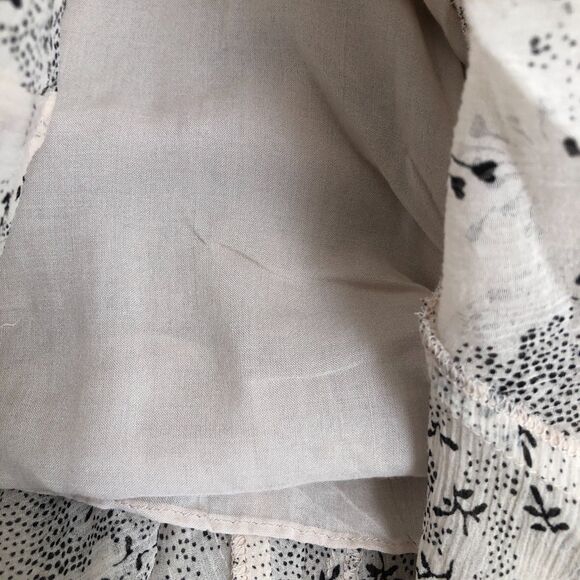 Rebecca Taylor Romantic Flowy Boho Ruffle Hem Silk Blend Mini Dress $395 Sz 14 - Picture 12 of 16